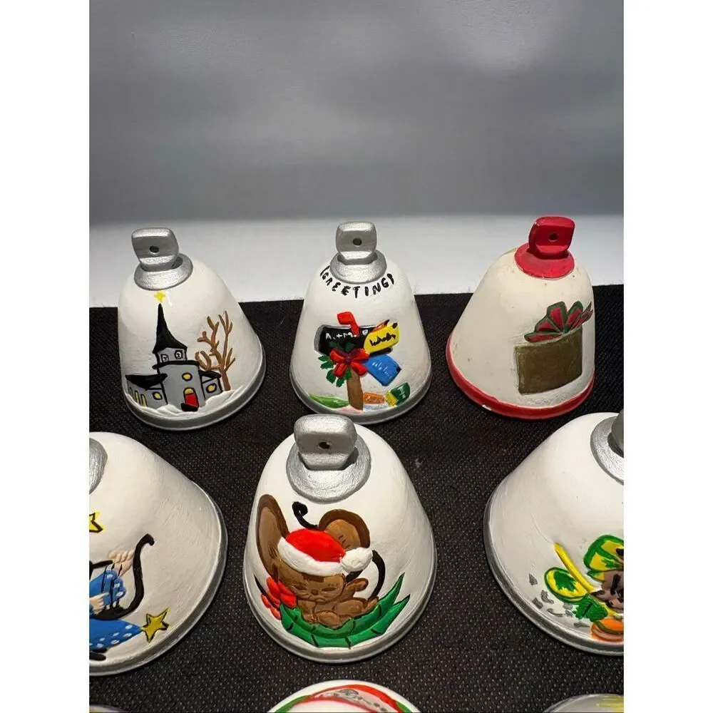 Finished and unfinished bell ornaments